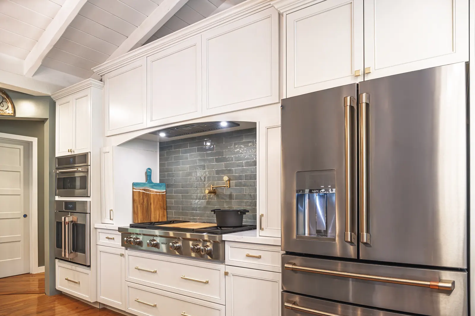Appliance wall with Origami cabinetry, The Heart of the Home, Refined Designs by Natalie