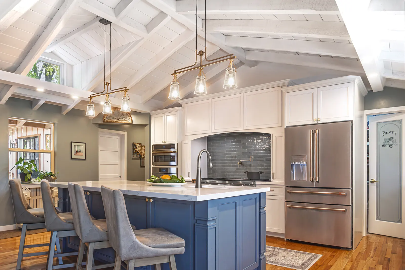 Remodeled Sedona kitchen with snack bar seating, The Heart of the Home, Refined Designs by Natalie